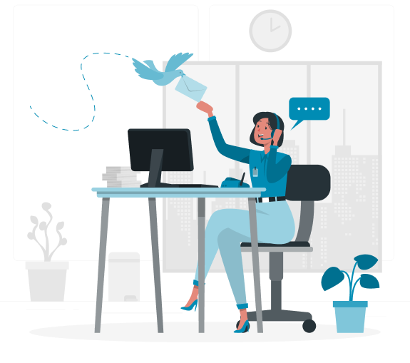 Customer service representative ready to help with your home maintenance needs